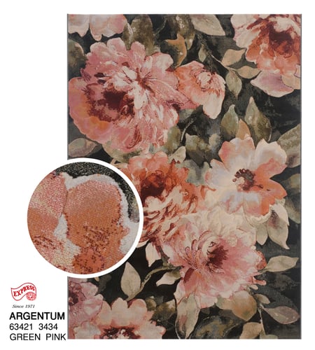 ARGENTUM (XL1) 63421 3434 XL1 280x380 CM. GREEN PINK