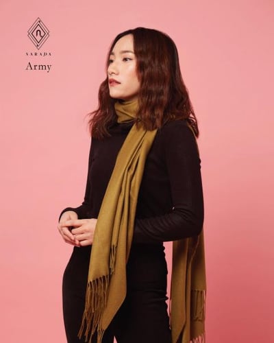 ผ้าพันคอแคชเมียร์  Army