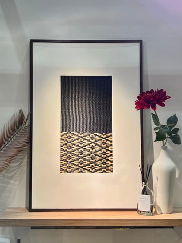 Woven artwork Pikul black L02 series