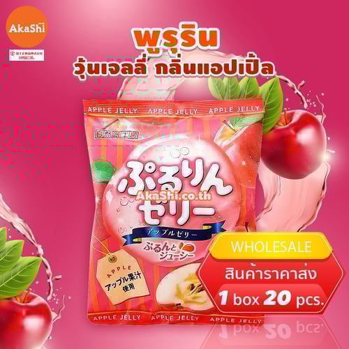 Fujisho Pururin Jelly Apple Flavor - พูรุริน เยลลี่คาราจีแนน กลิ่นแอปเปิ้ล
