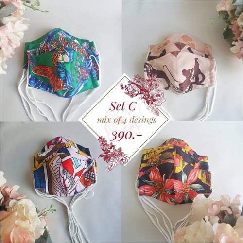 เซทหน้ากากอนามัยผ้า For Her Set C