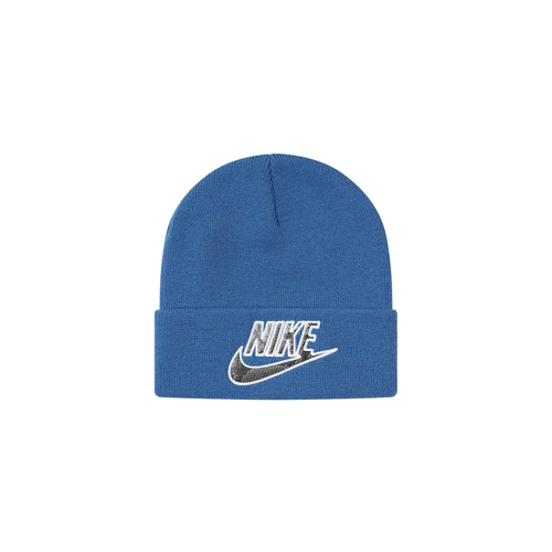 SUPREME NIKE SNAKESKIN BEANIE BLUE