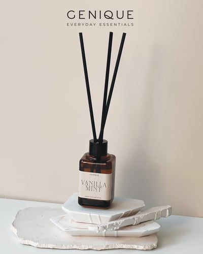 Genique พรีเมี่ยมเซท Giftset  โฮมอโรมา Diffuser 55 ml. 3 ขวด