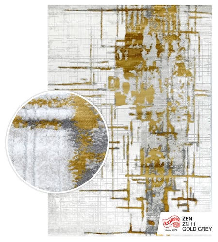 ZEN (L) RUG (ZN 11 L) 160x230 cm. GOLD GREY