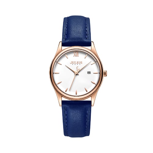นาฬิกา Julius JA-1309L B สายหนัง สีน้ำเงิน