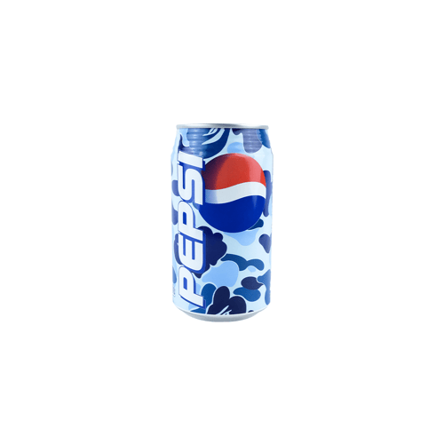A BATHING APE X PEPSI COLA ABC NIGO CANS BLUE CAMO