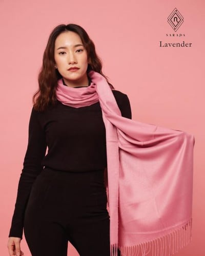 ผ้าพันคอแคชเมียร์  Lavender