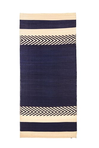 Mini stripe’ mat Navy Blue