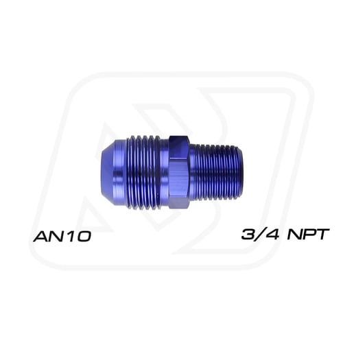 Billion ข้อลดเกลียว 3/4"NPT ออก AN8/AN10 (BLUE/BLACK)