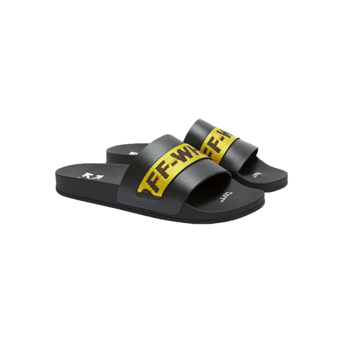 OFF-WHITE INDUSTRIAL BELT SLID SHOES WHITE