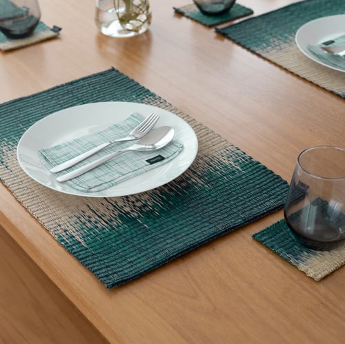 Blended green placemat
