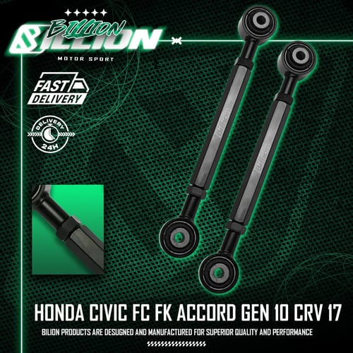 Billion ปรับมุมโท หลัง Honda Civic FC/FK, Accord GEN10, CR-V 17