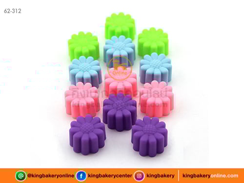 พิมพ์ซิลิโคนดอกทานตะวัน 3 ซม. (1แพคx12ดอก)