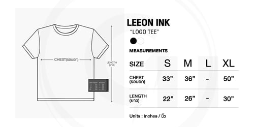 LEEONINK LOGO T-SHIRT BLACK