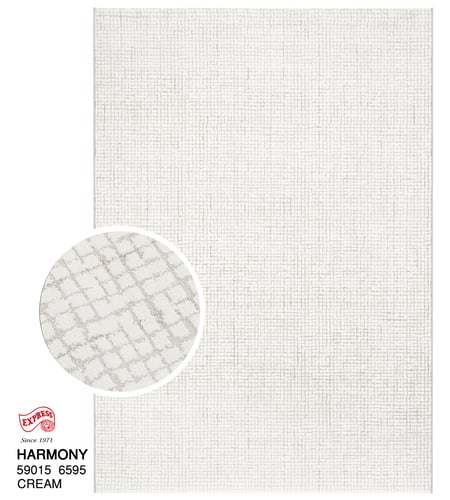 พรมรุ่น HARMONY (XL) 59015 6595 XL 240x330 ซม. CREAM
