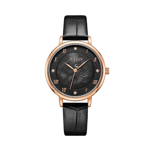 นาฬิกา Julius JA-1327 D สายหนัง สีดำ