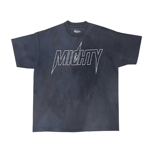 MIGHTY FADE LOGO T-SHIRT BLACK