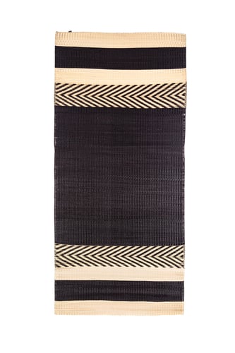 Mini stripe mat black