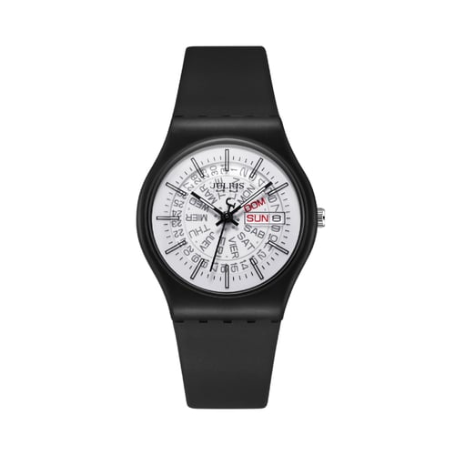 นาฬิกา Julius JA-1396 F สายซิลิโคน สีดำ