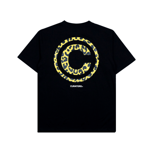 CURATORS CTRL C LOGO LEOPARD T-SHIRT BLACK