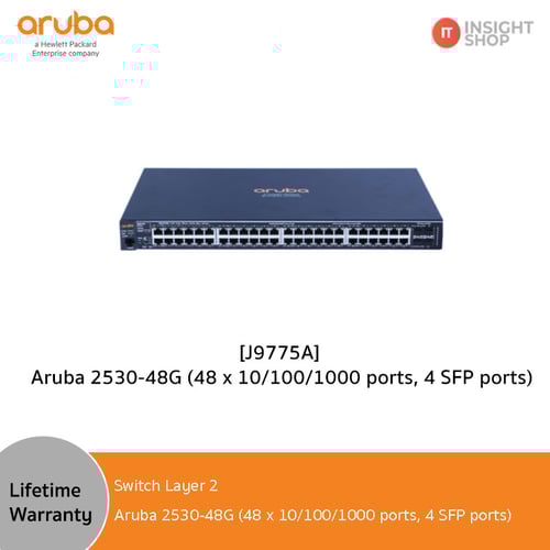 J9775A] Aruba 2530-48G (48 x 10/100/1000 ports, 4 SFP ports) ราคา