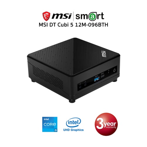 MSI DT Cubi 5 12M-096BTH Intel Core i5-1235U/UHD Graphics (Black)