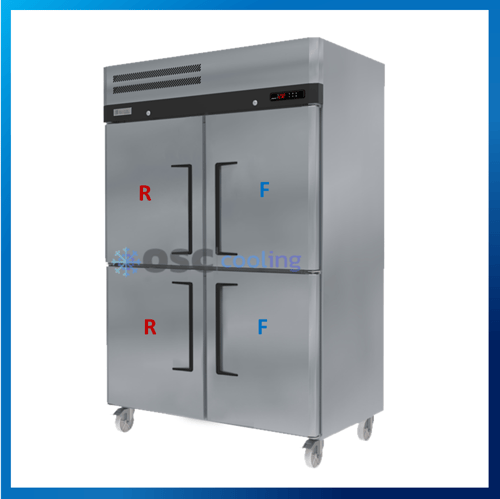 ตู้แช่ 2 ระบบ แนวตั้ง 4 ประตู สเตนเลสเกรด 304  INVERTER [SRD3-1327-Ai]