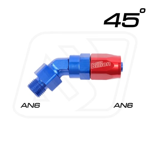 Billion ข้อต่อ AN6 ตรง/45°/90° AN6 ออก AN6/AN6 หัวตัด (BLUE/BLACK)