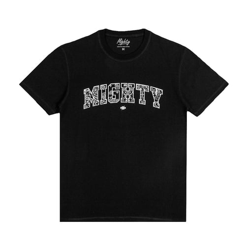 MIGHTY PAISLEY LOGO T-SHIRT BLACK