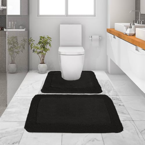 พรมเช็ดเท้าชุดห้องน้ำ (BATH MAT) รุ่น STELLAR AG 4-3 BLACK สีดำ