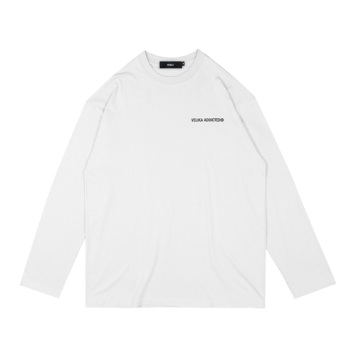 VELIKA LOGO LONG SLEEVE T-SHIRT WHITE