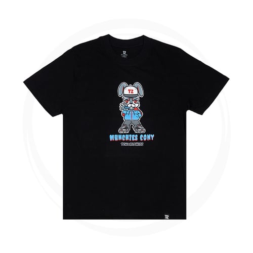 TZ WORLDWIDE MUNCHIES CONY T-SHIRT BLACK