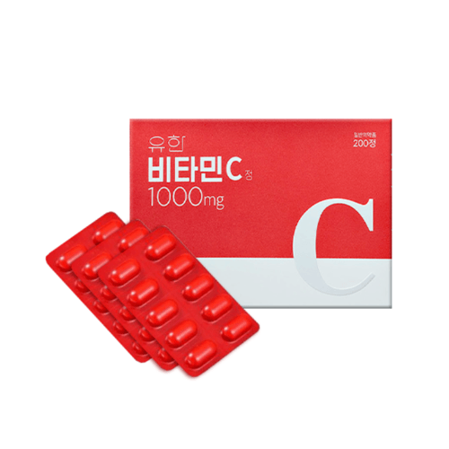 (โปรปลายฝน ต้นหนาว)YUHAN Vitamin C 1000mg 100 เม็ด (วิตามินซีพี่จุน)
