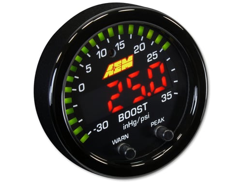 เกจวัดบูส AEM X-SERIES Boost Pressure Gauge 35 ปอนด์ / 2.5 บาร์ (30-0306)