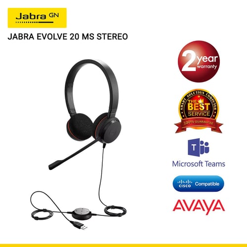 Jabra Evolve 20 MS Stereo USB-A (JBA-4999-823-109)