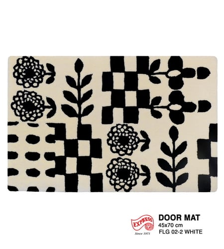 FLG (DM) DOOR MAT SKU: FLG (DM) 02-2 DM SIZE 45x70 WHITE (PRE-ORDER)