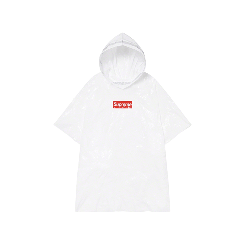 SUPREME BALLPARK PONCHO BOX LOGO SS20 WHITE
