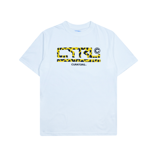 CURATORS CTRL LOGO LEOPARD T-SHIRT WHITE