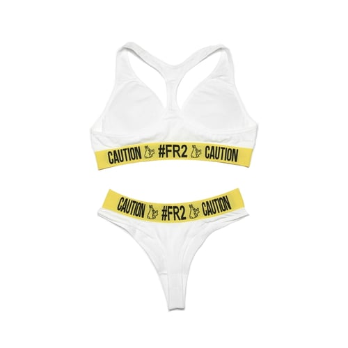 FR2 BRA AND THONG SET WHITE