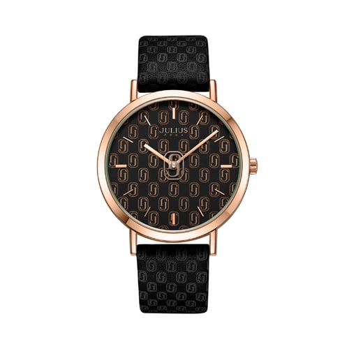 นาฬิกา Julius JA-1367 D สายหนัง สีดำ