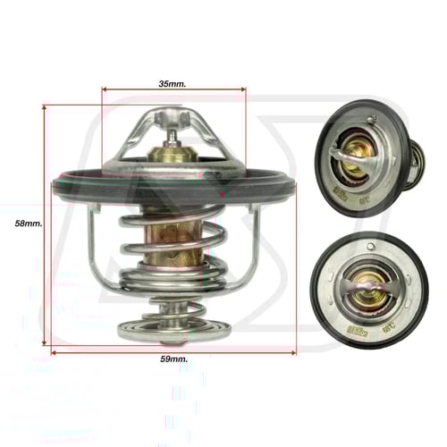 Billion Thermostat 68° วาล์วน้ำ Billion 68 องศา [21210AA181] สำหรับ Subaru XV, Forester 2.0i, LEGACY 12