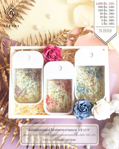 Alcohol Gel and Spray gift Set NB08