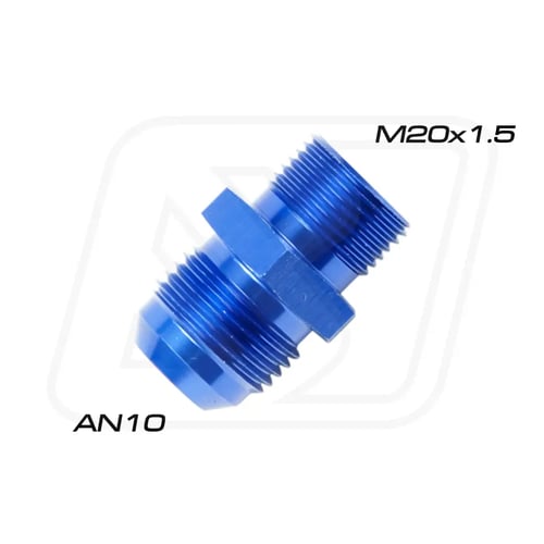Billion ข้อลดเกลียว M20x1.5 ออก AN8/AN10 (BLUE/BLACK)
