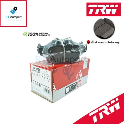 TRW ผ้าดิสเบรกหลัง Honda Civic FC FK ปี16-20 เกรด DTEC / ผ้าเบรก ผ้าเบรค / GDB8032DT