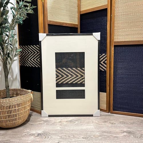 Woven artwork yak Black M01
