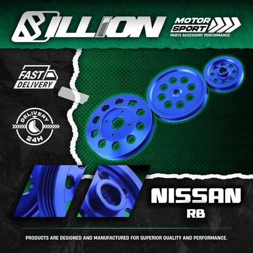 Billion Pulley 3 ชิ้น สำหรับ Nissan เครื่อง RB