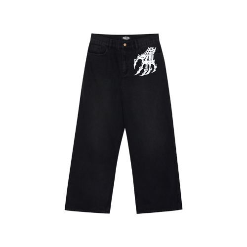 FEARLESS DEMON HAND JEANS JEANS BLACK