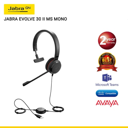 Jabra Evolve 30 II MS MONO (JBA-5393-823-309)