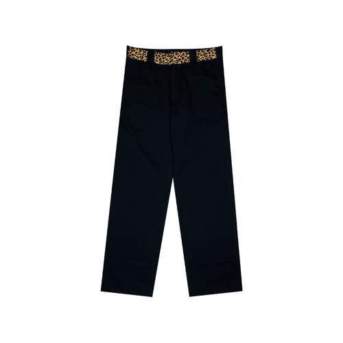 CURATORS CTRL LEOPARD PANTS BLACK