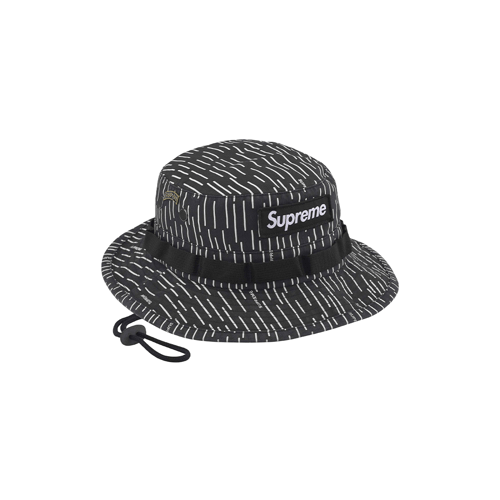SUPREME MILITARY BOONIE BUCKET HAT BLACK/RAIN